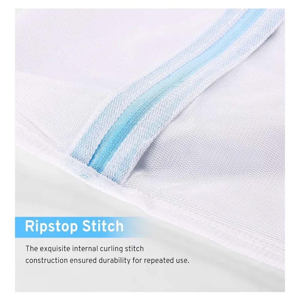 New Ultimate 7 Pack 6 Size Mesh Laundry Bags Set Delicates AUTO-Lock Zipper